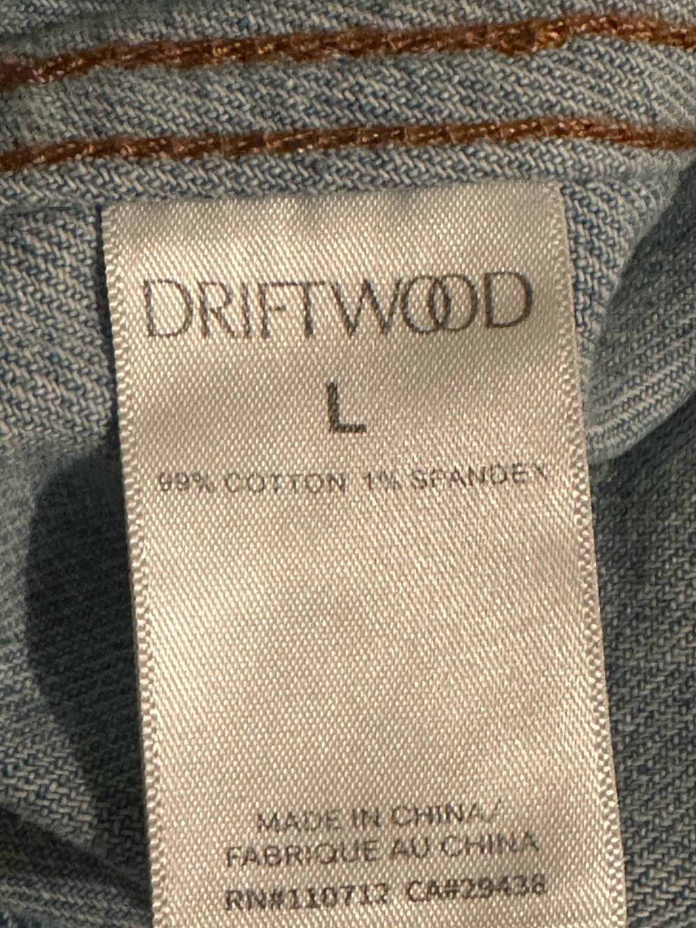 Driftwood Venus Embroidered Denim Vest in Medium Wash NWT - Picture 9 of 12